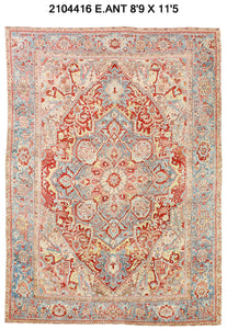 9x12 Old & Vintage Turkish Area Rug