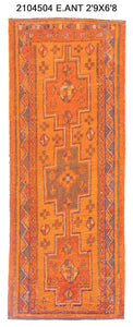 3x7 Old & Vintage Turkish Arearunner Rug