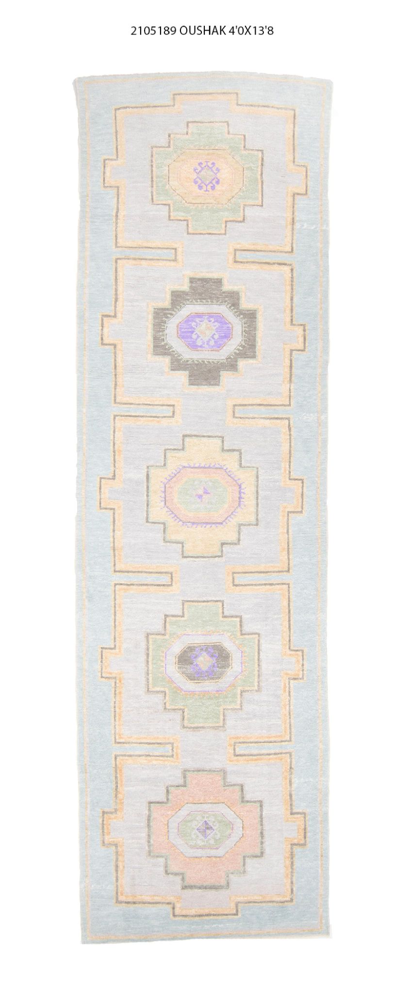 4x14 Modern Oushak Area Runner Rug