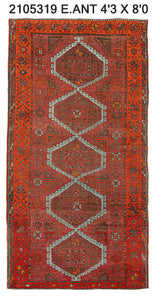 4x8 Old & Vintage Turkish Area Rug