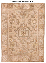 4x6 Old & Vintage Turkish Area Rug