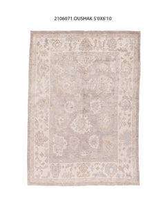 5x7 Modern Oushak Area Rug