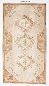 2x4 Old & Vintage Turkish Area Rug