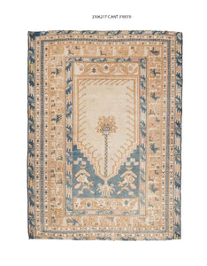 4x5 Old & Vintage Turkish Area Rug