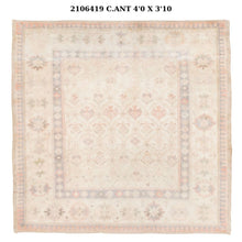4x4 Old & Vintage Turkish Area Rug