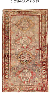 4x7 Old & Vintage Turkish Area Rug