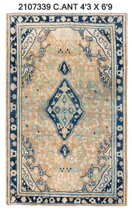 4x7 Old & Vintage Turkish Area Rug