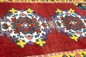 4x11 Old & Vintage Turkish Area Runner Rug