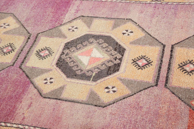 4x13 Old & Vintage Turkish Area Runner Rug