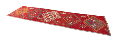 3x10 Old & Vintage Turkish Area Runner Rug