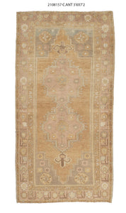 4x7 Old & Vintage Turkish Area Rug