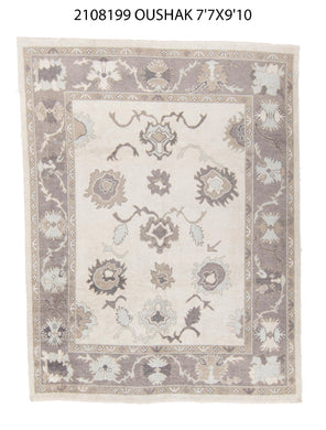 8x10 Modern Oushak Area Rug