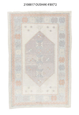 5x7 Modern Oushak Area Rug