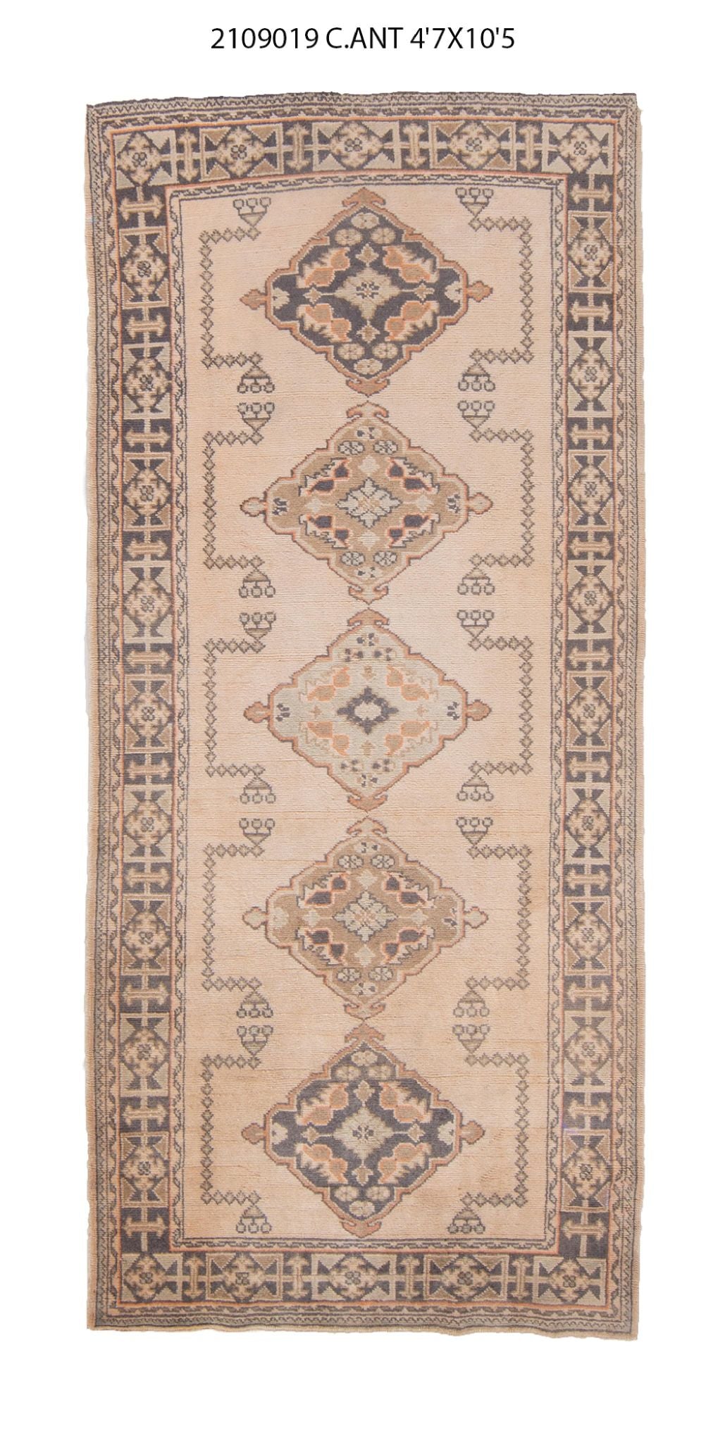 5x10 Old & Vintage Turkish Area Rug