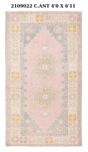 4x7 Old & Vintage Turkish Area Rug