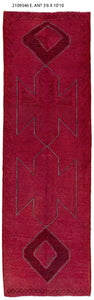 4x11 Old & Vintage Turkish Area Runner Rug