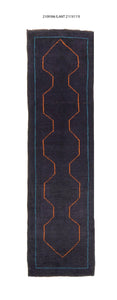 3x11 Old & Vintage Turkish Area Runner Rug