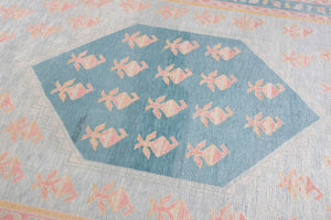 7x9 Modern Oushak Area Rug