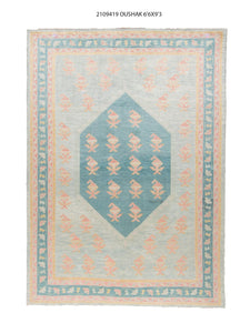 7x9 Modern Oushak Area Rug