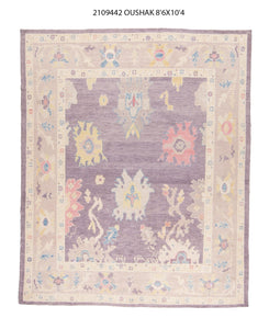 9x10 Modern Oushak Area Rug