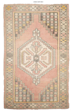 4x6 Old & Vintage Turkish Area Rug