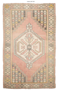 4x6 Old & Vintage Turkish Area Rug