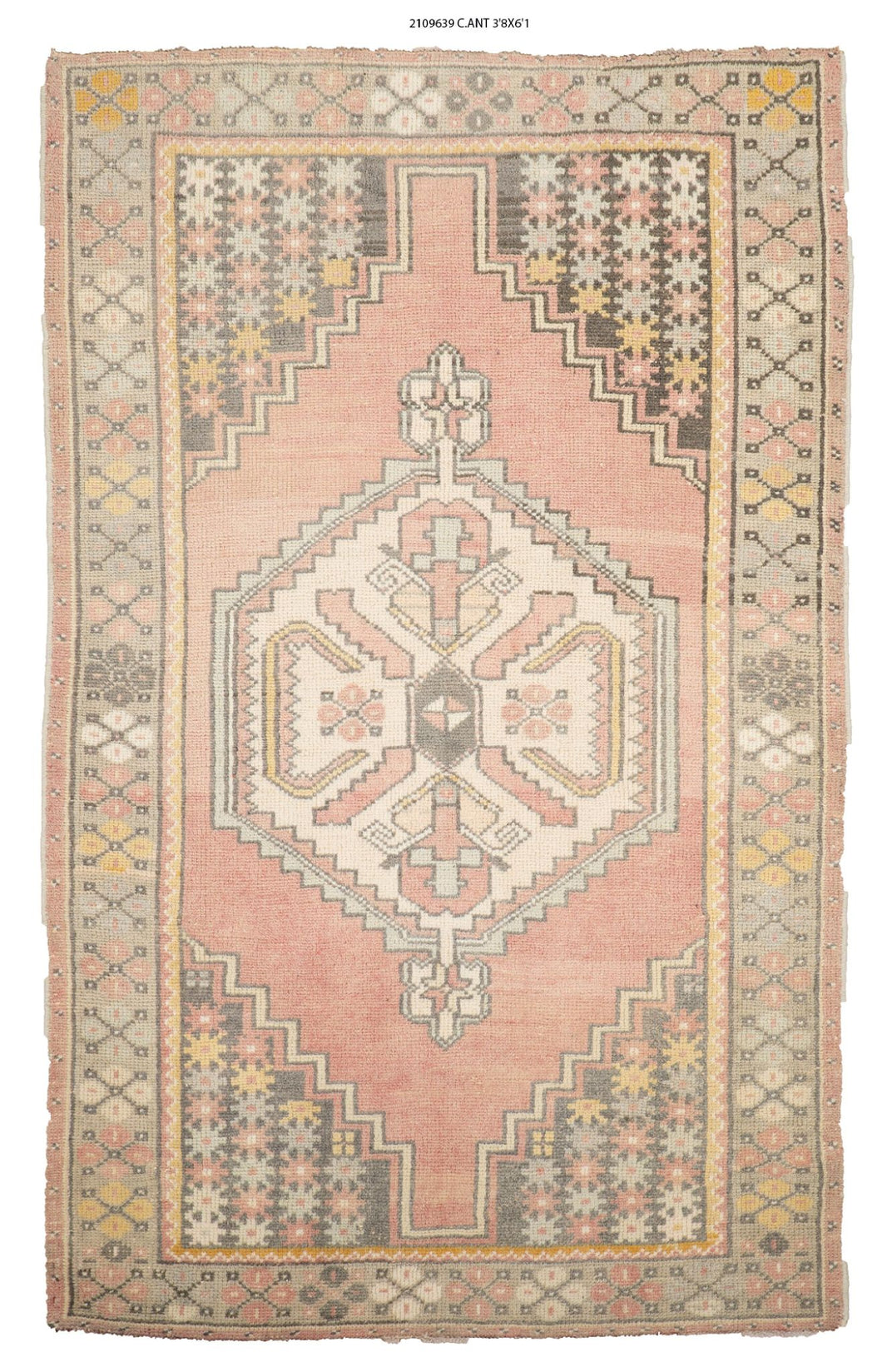 4x6 Old & Vintage Turkish Area Rug