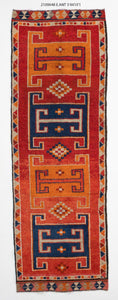 3x10 Old & Vintage Turkish Area Runner Rug