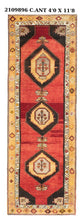 4x12 Old & Vintage Turkish Area Runner Rug