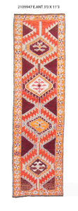 3x11 Old & Vintage Turkish Area Runner Rug