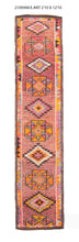3x13 Old & Vintage Turkish Area Runner Rug