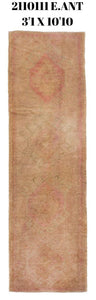 3x11 Old & Vintage Turkish Area Runner Rug