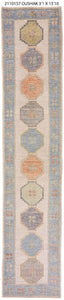 3x16 Modern Oushak Area Runner Rug