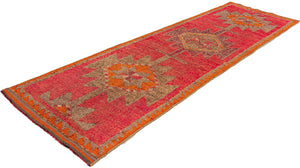 3x11 Old & Vintage Turkish Area Runner Rug