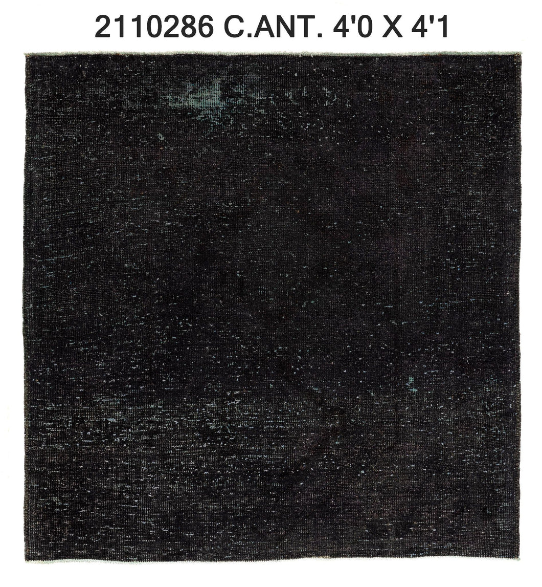 4x4 Old & Vintage Turkish Area Rug