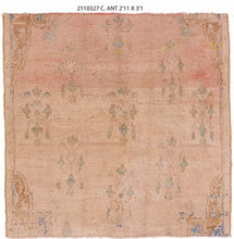 3x3 Old & Vintage Turkish Area Rug