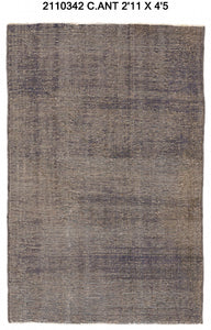 3x4 Old & Vintage Turkish Area Rug