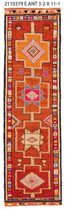 3x11 Old & Vintage Turkish Area Runner Rug