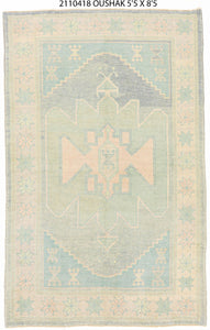 5x8 Modern Oushak Area Rug