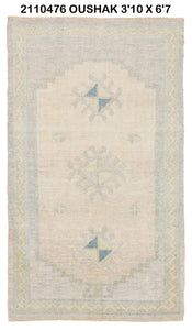4x7 Modern Oushak Area Rug