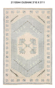 4x6 Old & Vintage Turkish Area Rug