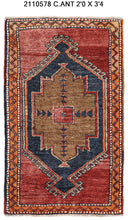 2x3 Old& Vintage Turkish Area Rug