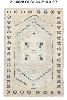 4x6 Modern Oushak Area Rug