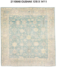 14x15 Modern Oushak Area Rug