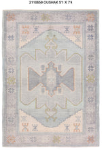 5x7 Modern Oushak Area Rug