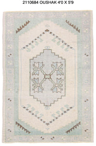 4x6 Modern Oushak Area Rug
