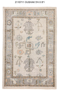 5x8 Modern Oushak Area Rug