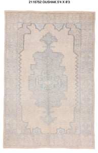 5x8 Modern Oushak Area Rug
