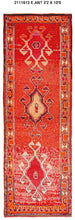 3x10 Old & Vintage Turkish Area Runner Rug