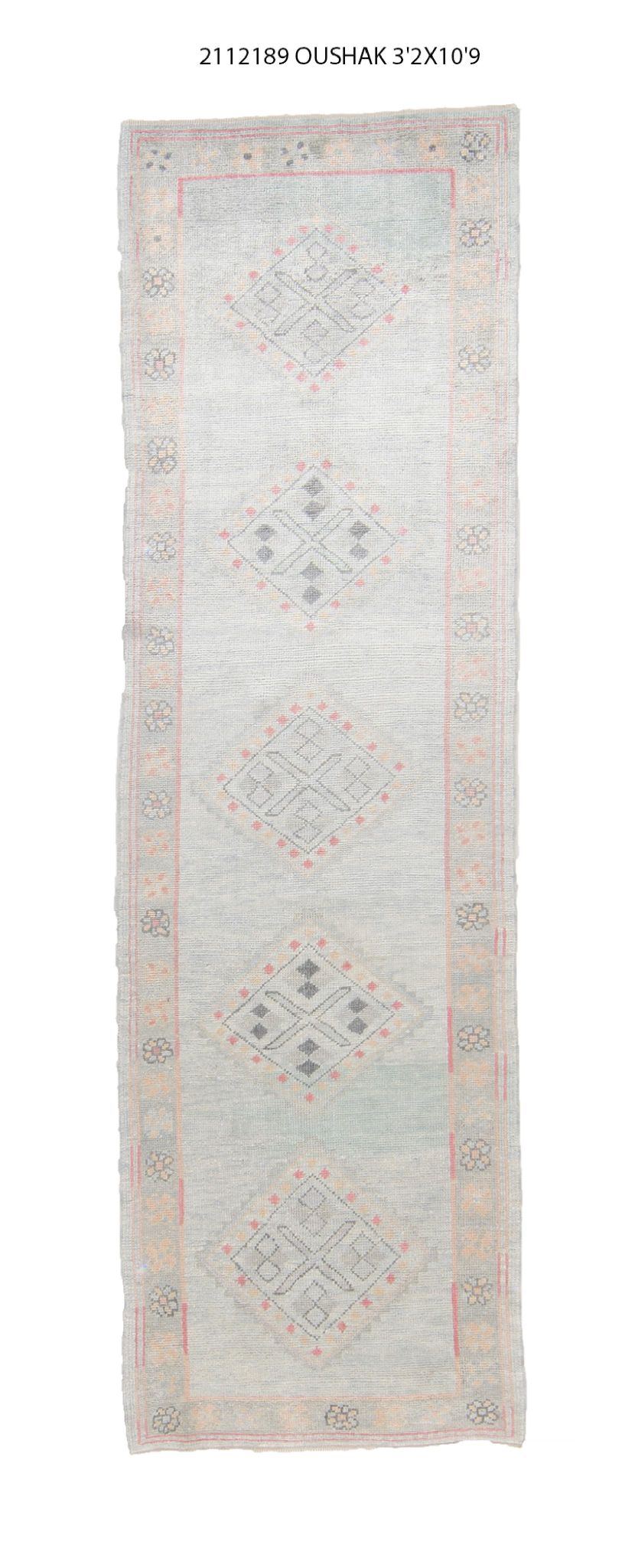 3x11 Modern Oushak Area Runnur Rug